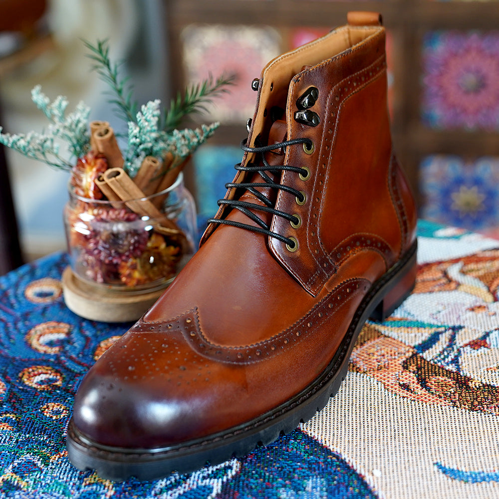 Brown Embroidered Dress Shoes D1263Formal OccasionsVICHYKING VichyKing Brown Embroidered Dress Shoes D1263Formal OccasionsVICHYKING VichyKing