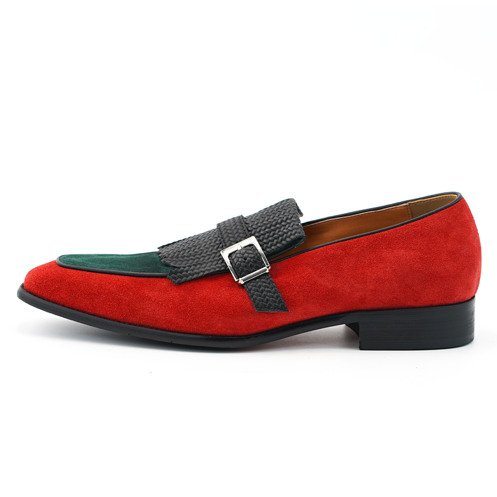 Red Braided Tassel Dress Shoes D1216