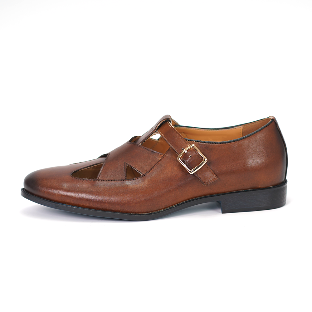 Brown Hollow Formal Shoes D1152