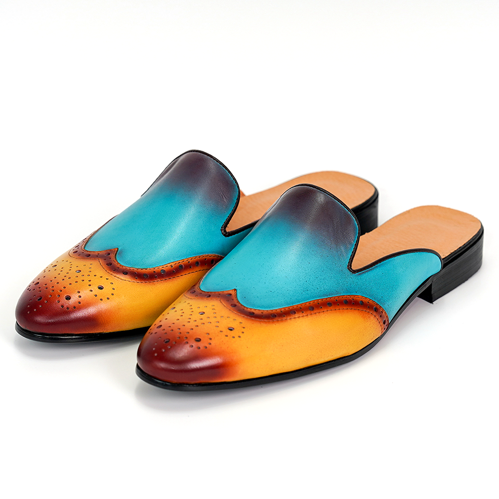 Gradient Engraved Dress Shoes D1180