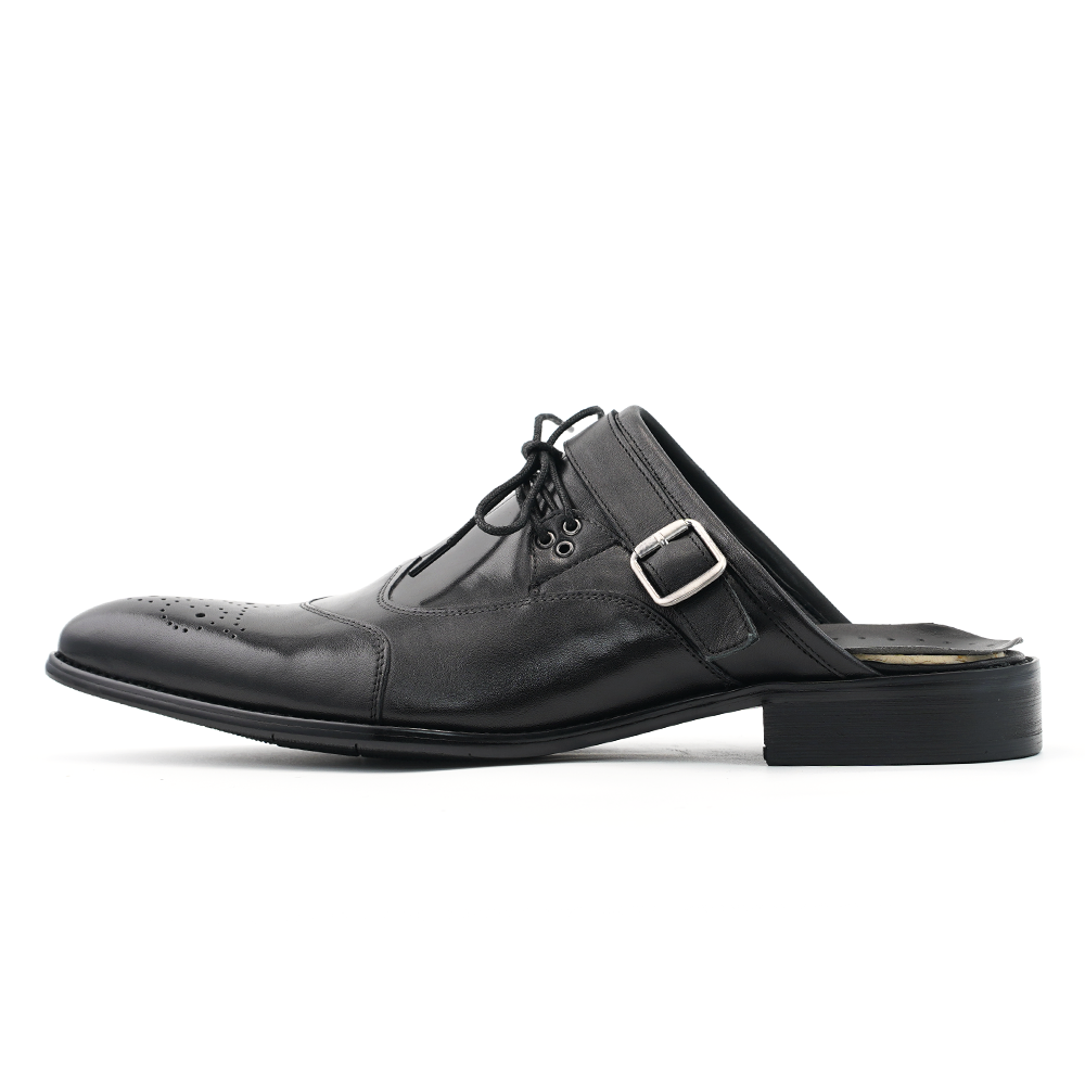 Black Brogue Dress Shoes D1256