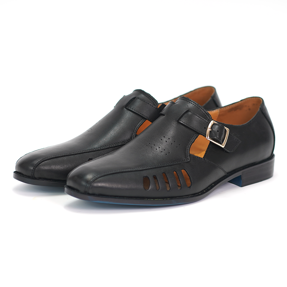 Red Three-buckle Dress Shoes D1150