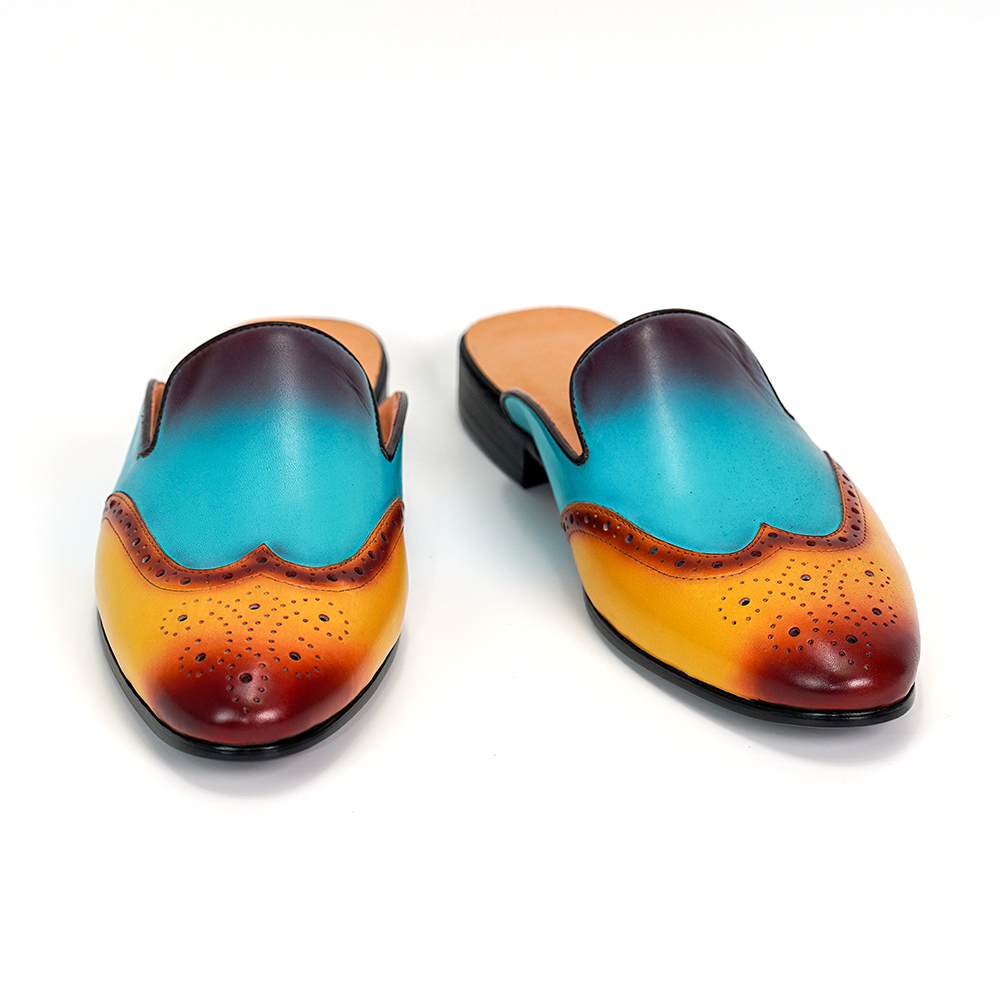 Gradient Engraved Dress Shoes D1180