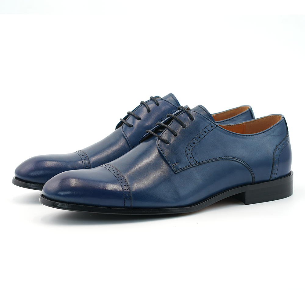 Blue Laced Dress Shoes D1191