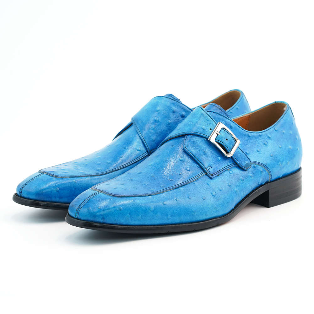 Blue Buckle Dress Shoes D1240