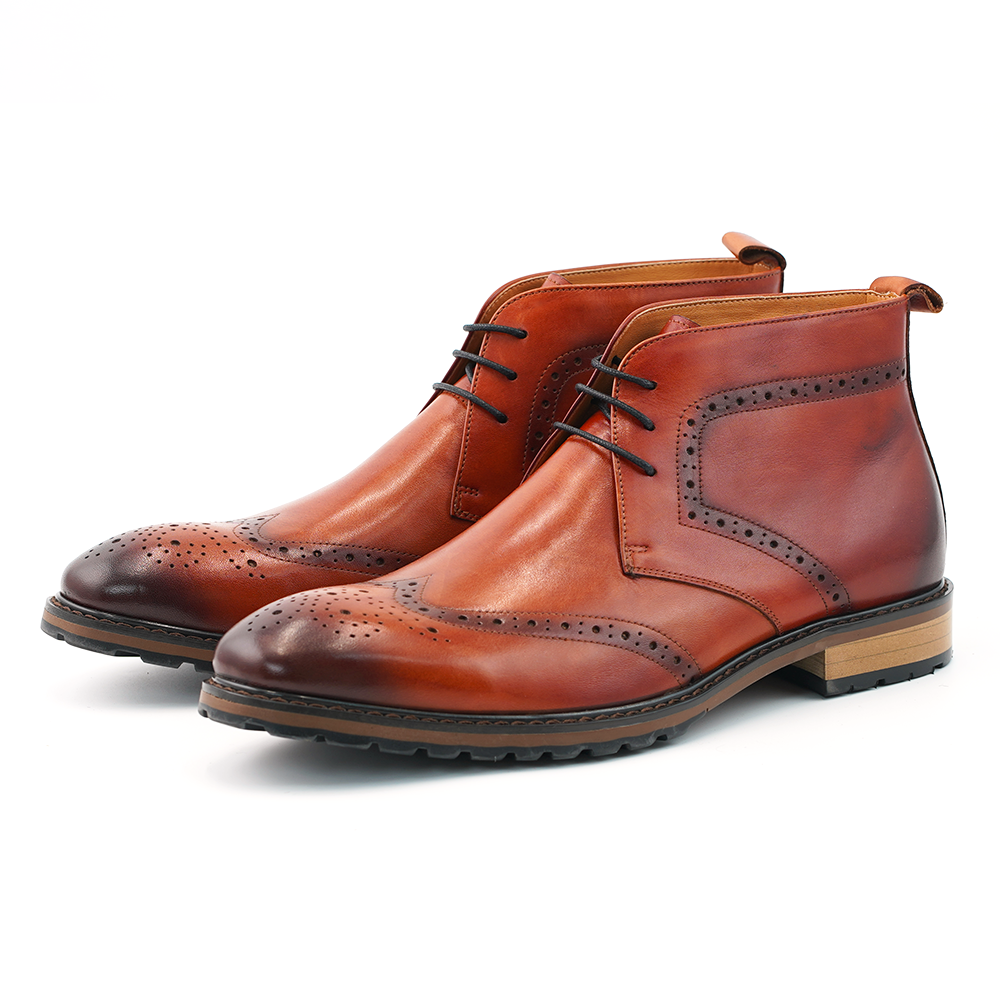 Brown Brogue Dress Shoes D1211