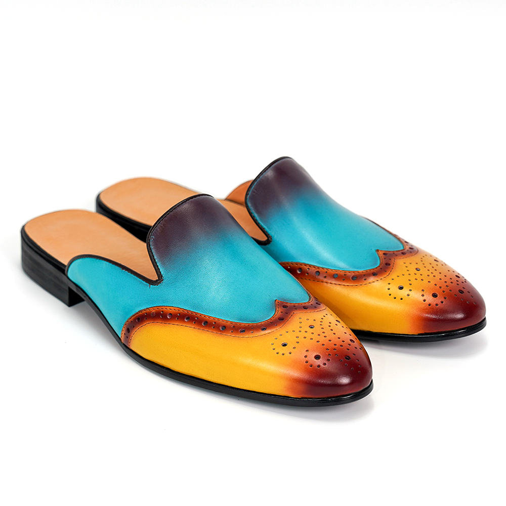 Gradient Engraved Dress Shoes D1180