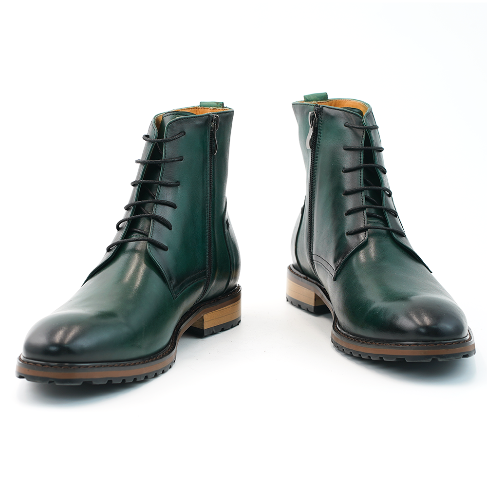 Green Laced Dress Shoes D1215