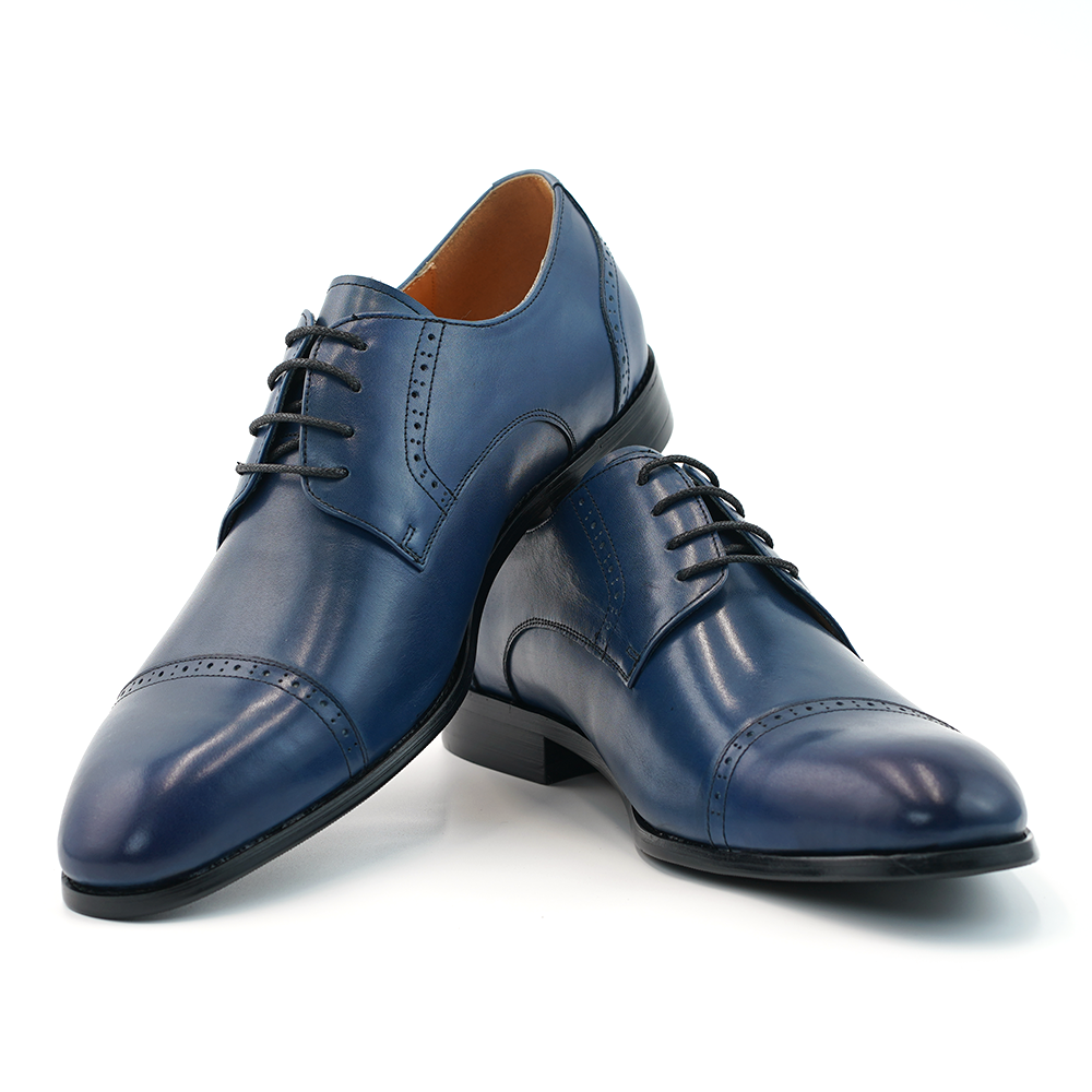 Blue Laced Dress Shoes D1191