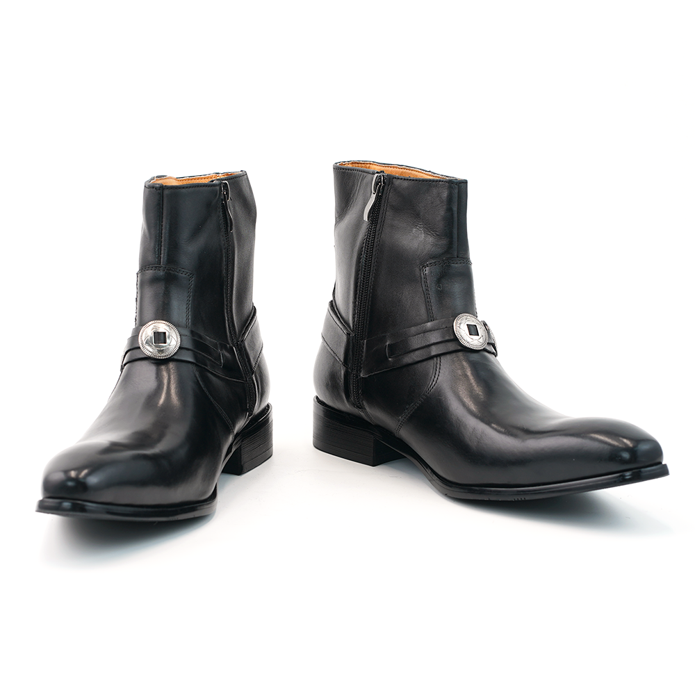 Black Buckle Dress Shoes D1214