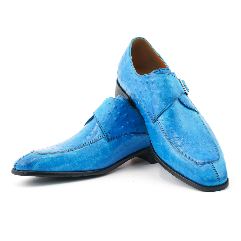 Blue Buckle Dress Shoes D1240
