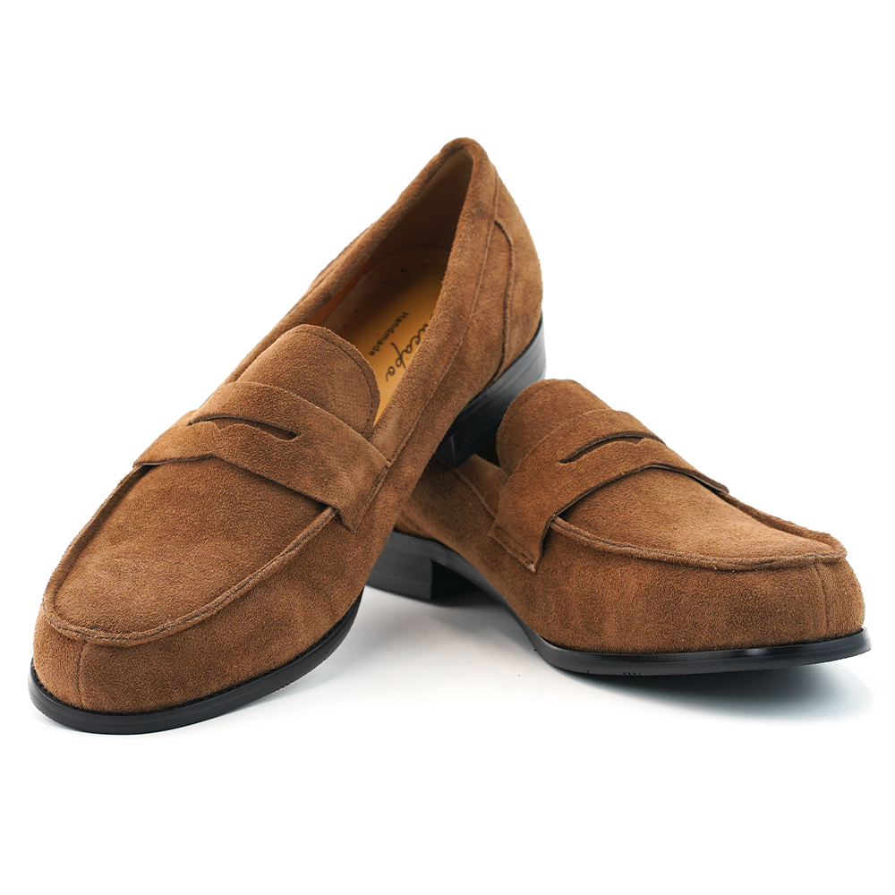 Brown Penny Loafers D1225