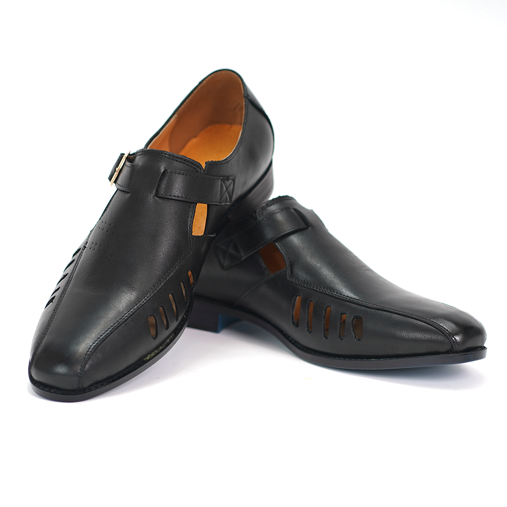 Red Three-buckle Dress Shoes D1150