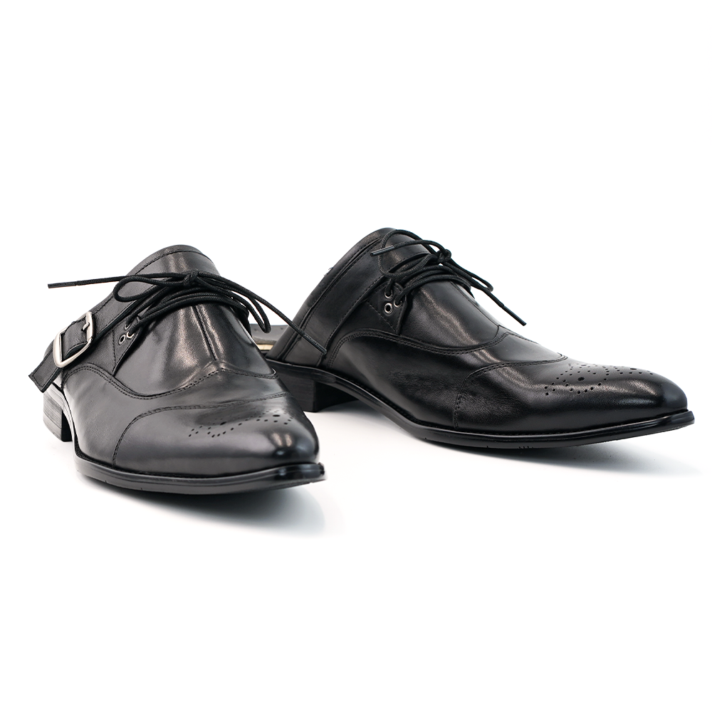 Black Brogue Dress Shoes D1256