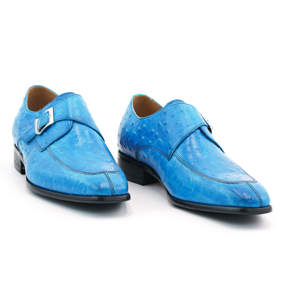 Blue Buckle Dress Shoes D1240
