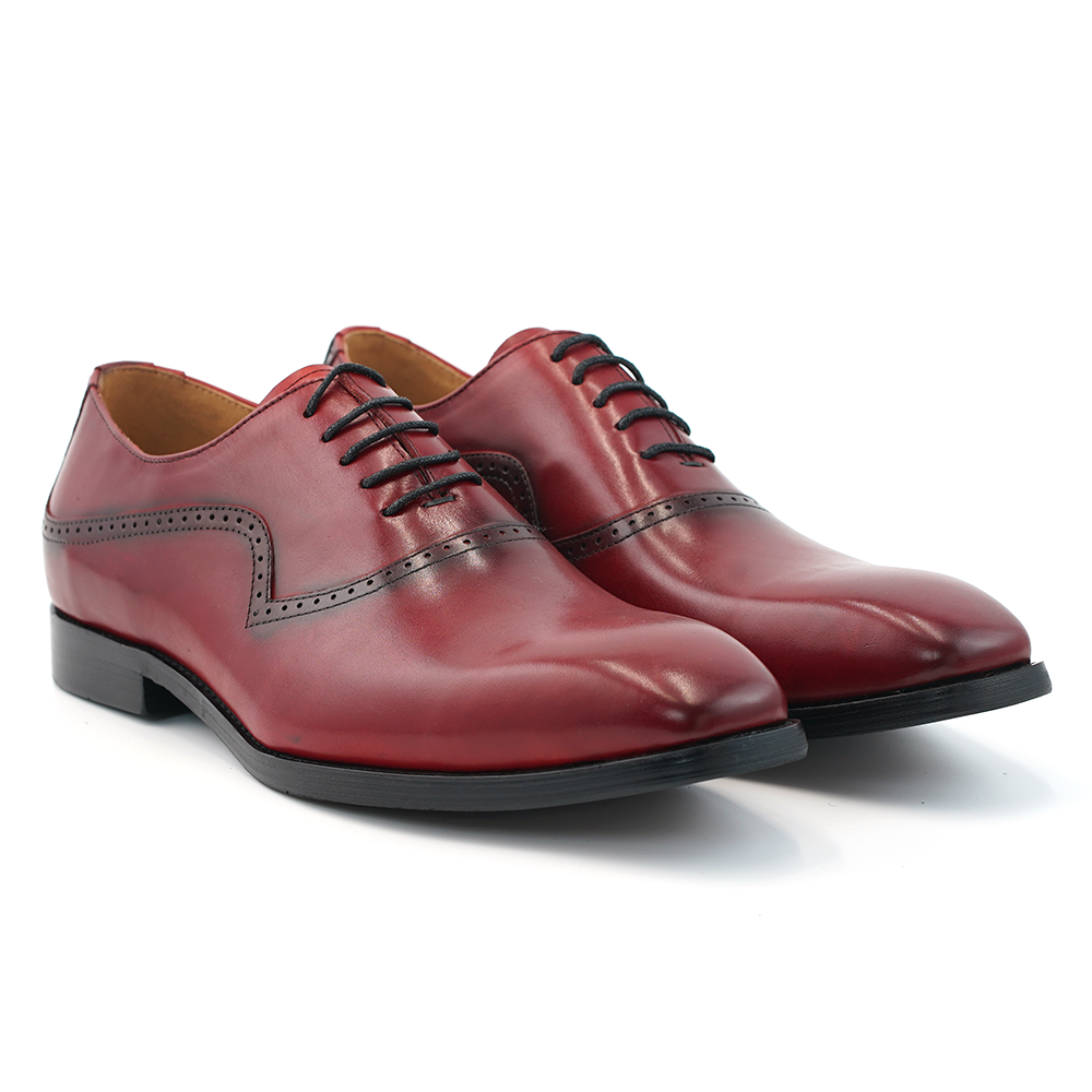 Red Embroidered Dress Shoes D1189