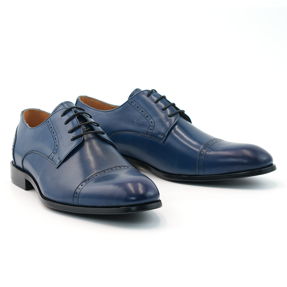 Blue Laced Dress Shoes D1191