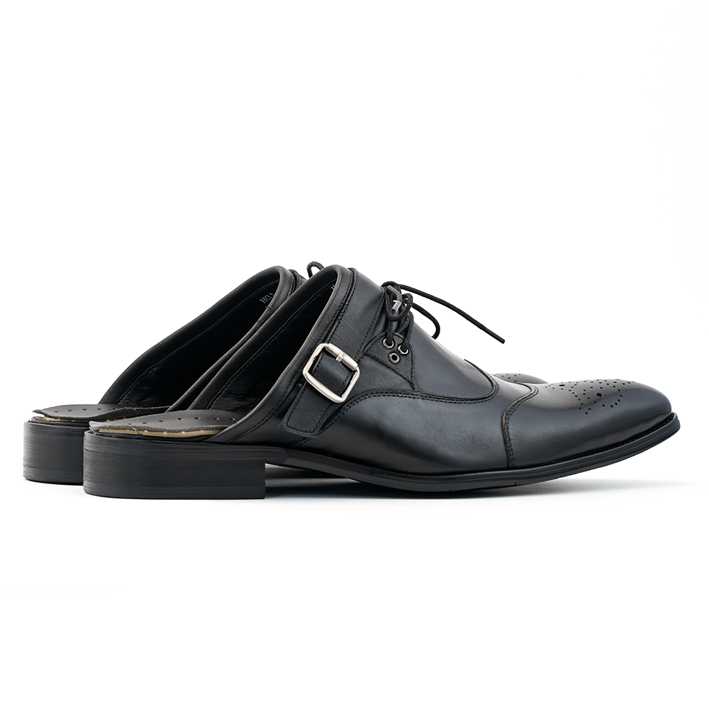 Black Brogue Dress Shoes D1256
