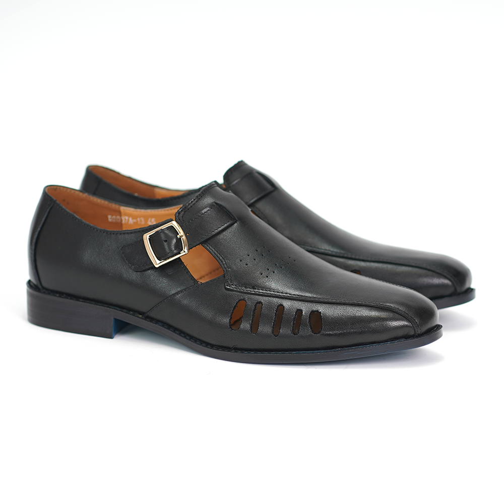 Red Three-buckle Dress Shoes D1150