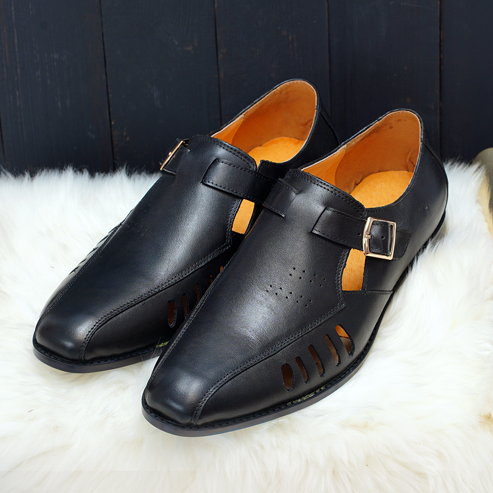 Red Three-buckle Dress Shoes D1150