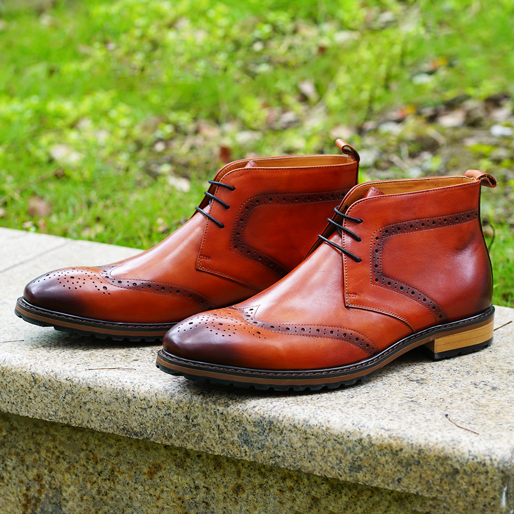 Brown Brogue Dress Shoes D1211