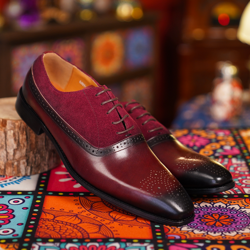 Burgundy Brogue D1196