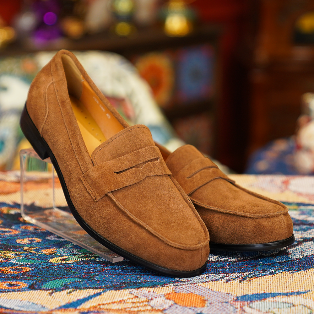 Brown Penny Loafers D1225