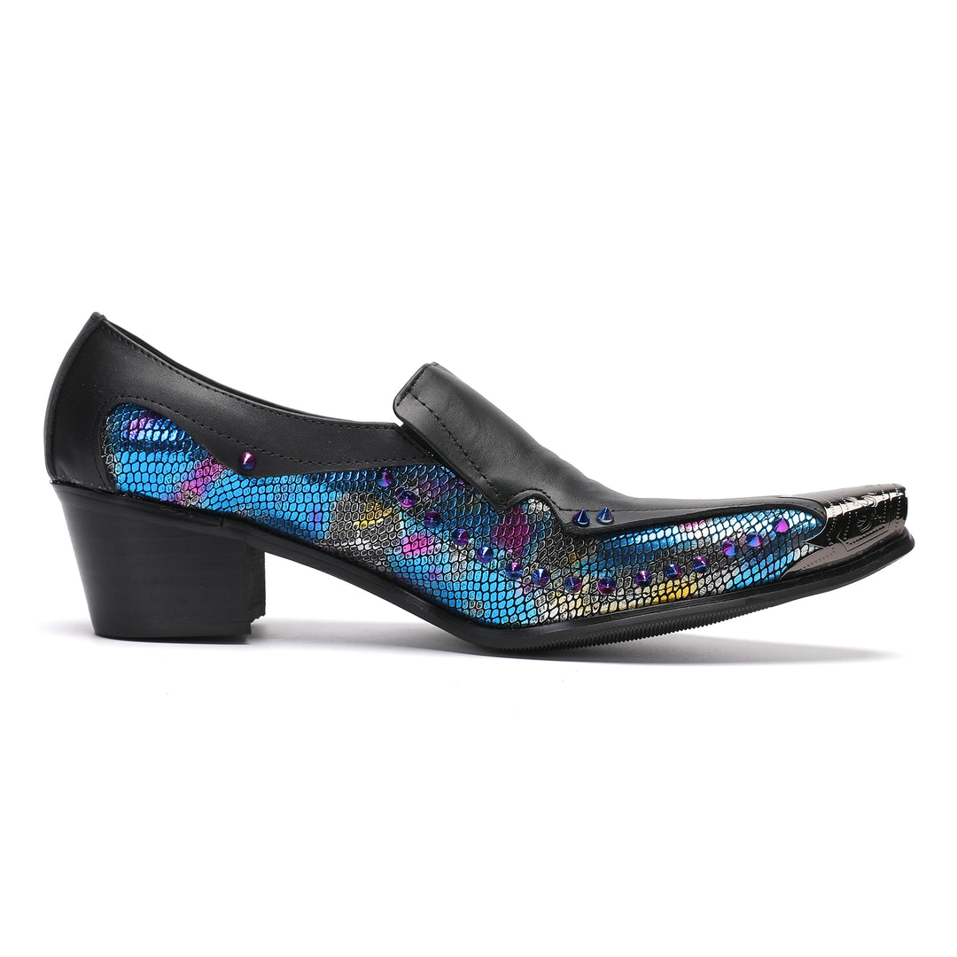 Colorful Rivet Pointed Shoes 9987