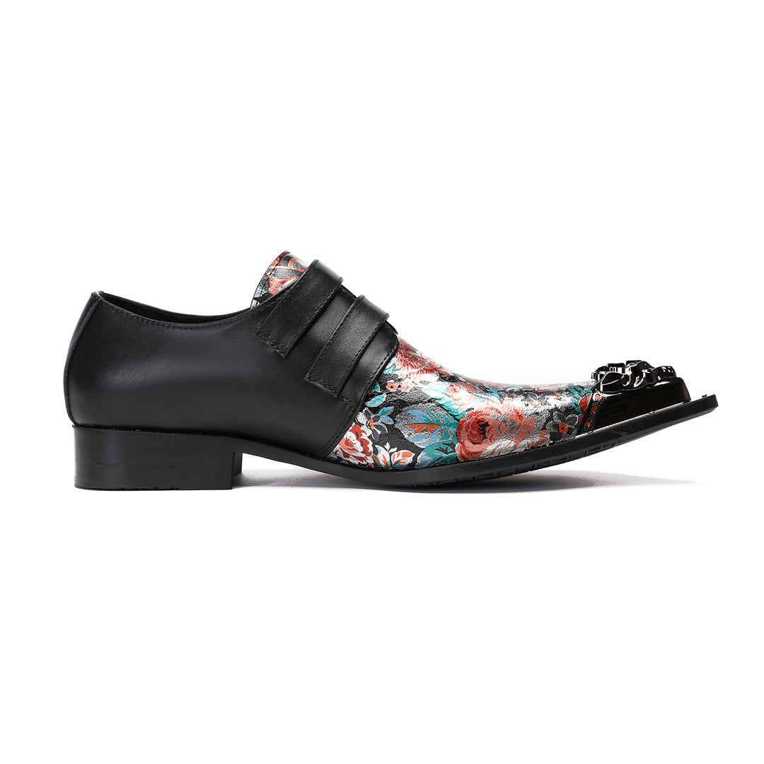 Floral Metal Toe Shoes 9189