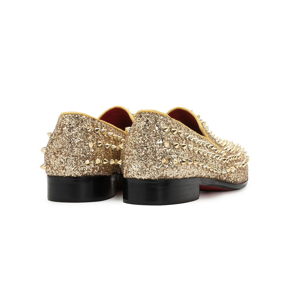 Golden Rivet Pointed Shoes 9182