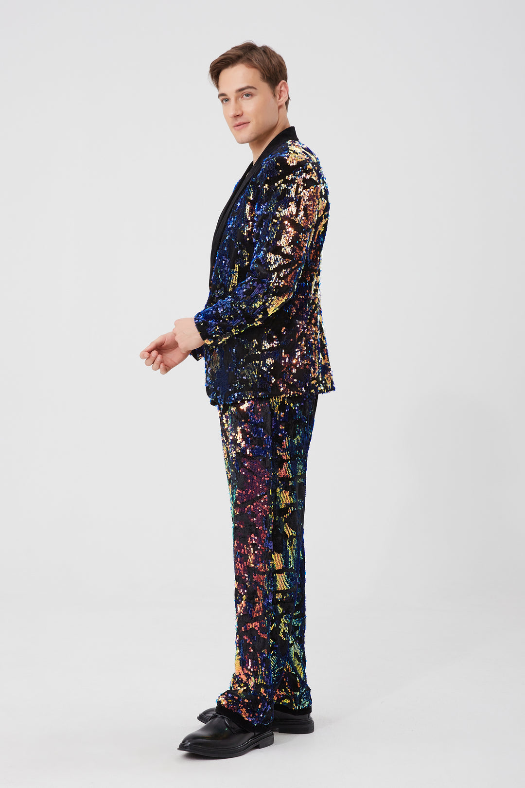 Multicolor Party Sequin Suit S8081