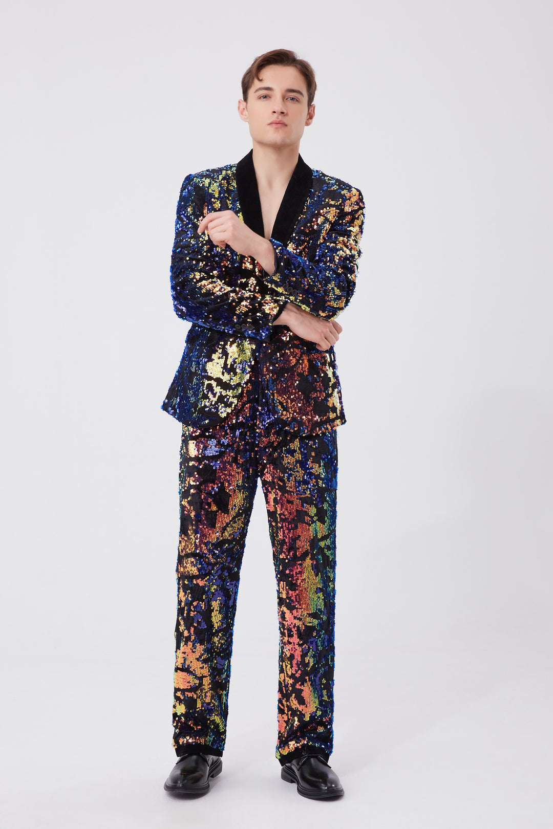 Multicolor Party Sequin Suit S8081