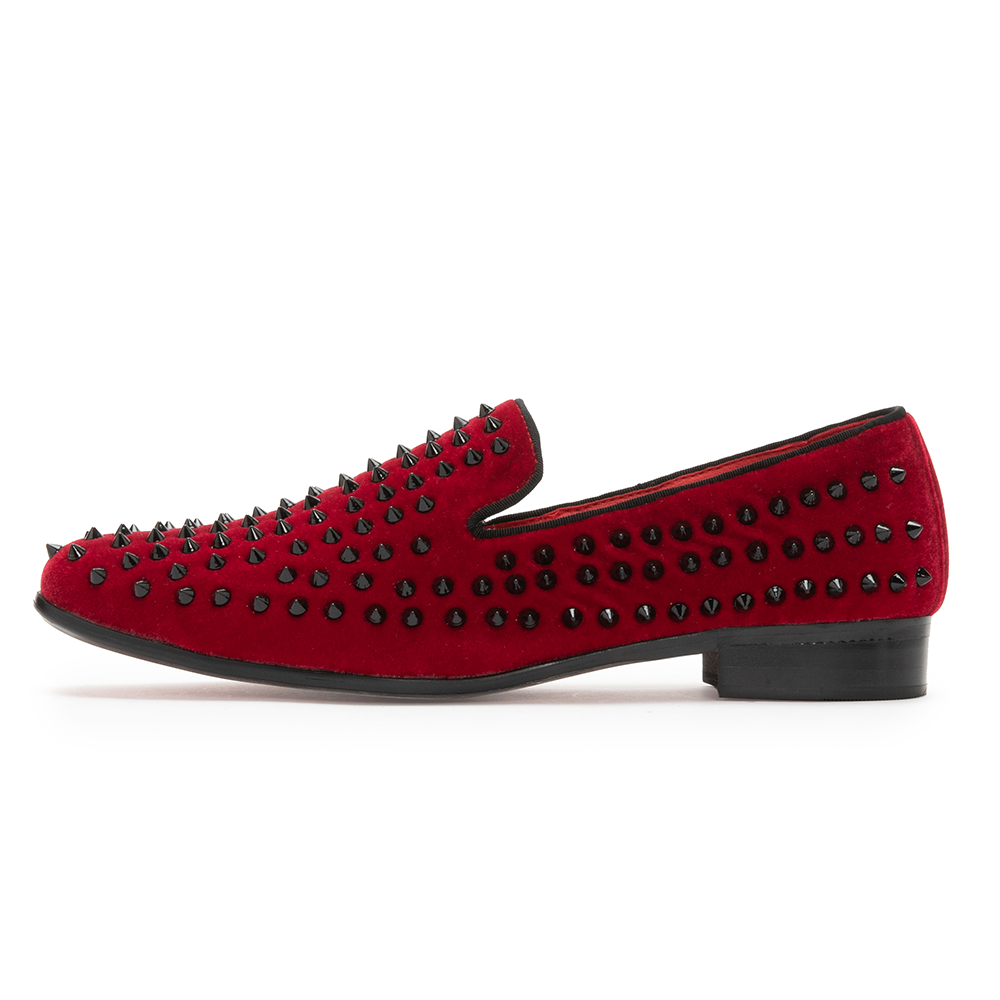 Red Rivet Pointed Shoes 9179