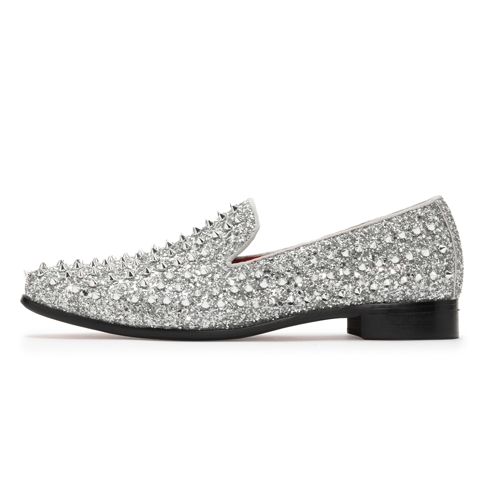 Silver Rivet Pointed Shoes 9183