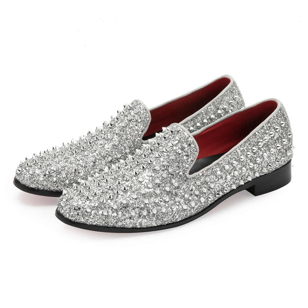Silver Rivet Pointed Shoes 9183