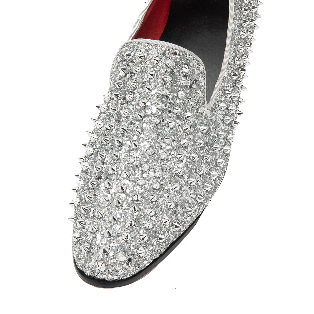 Silver Rivet Pointed Shoes 9183