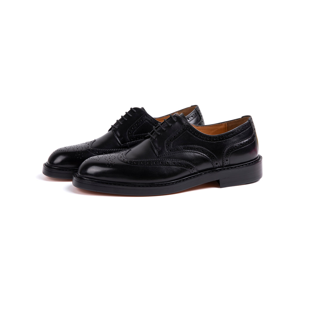 Black Brogue Dress Shoes VK026
