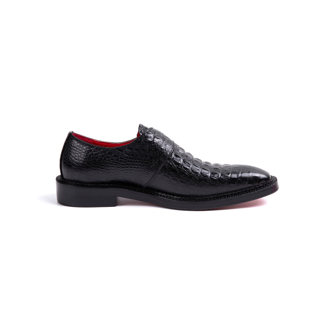 Black Crocodile Buckle Dress Shoes VK003