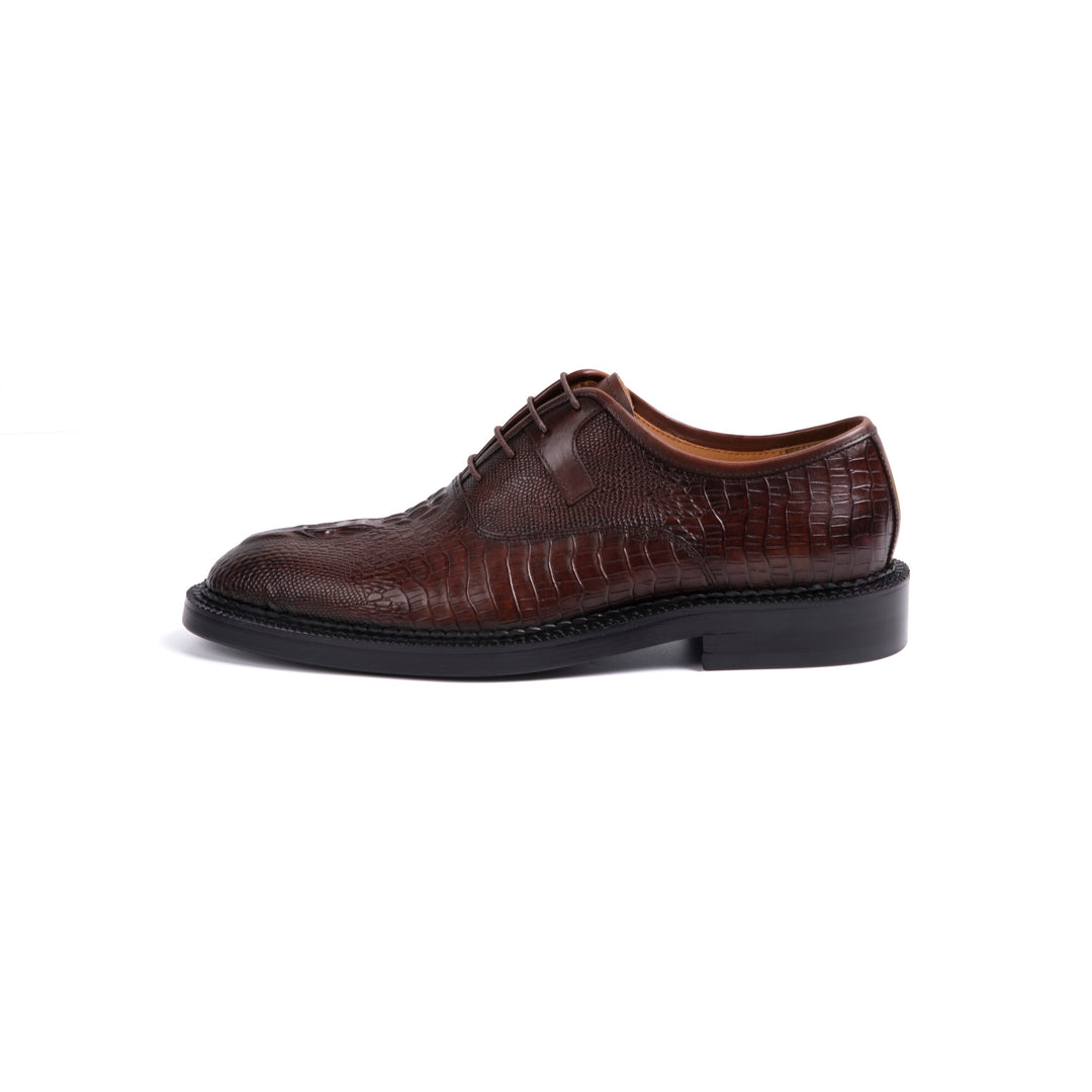Brown Crocodile Dress Shoes VK023
