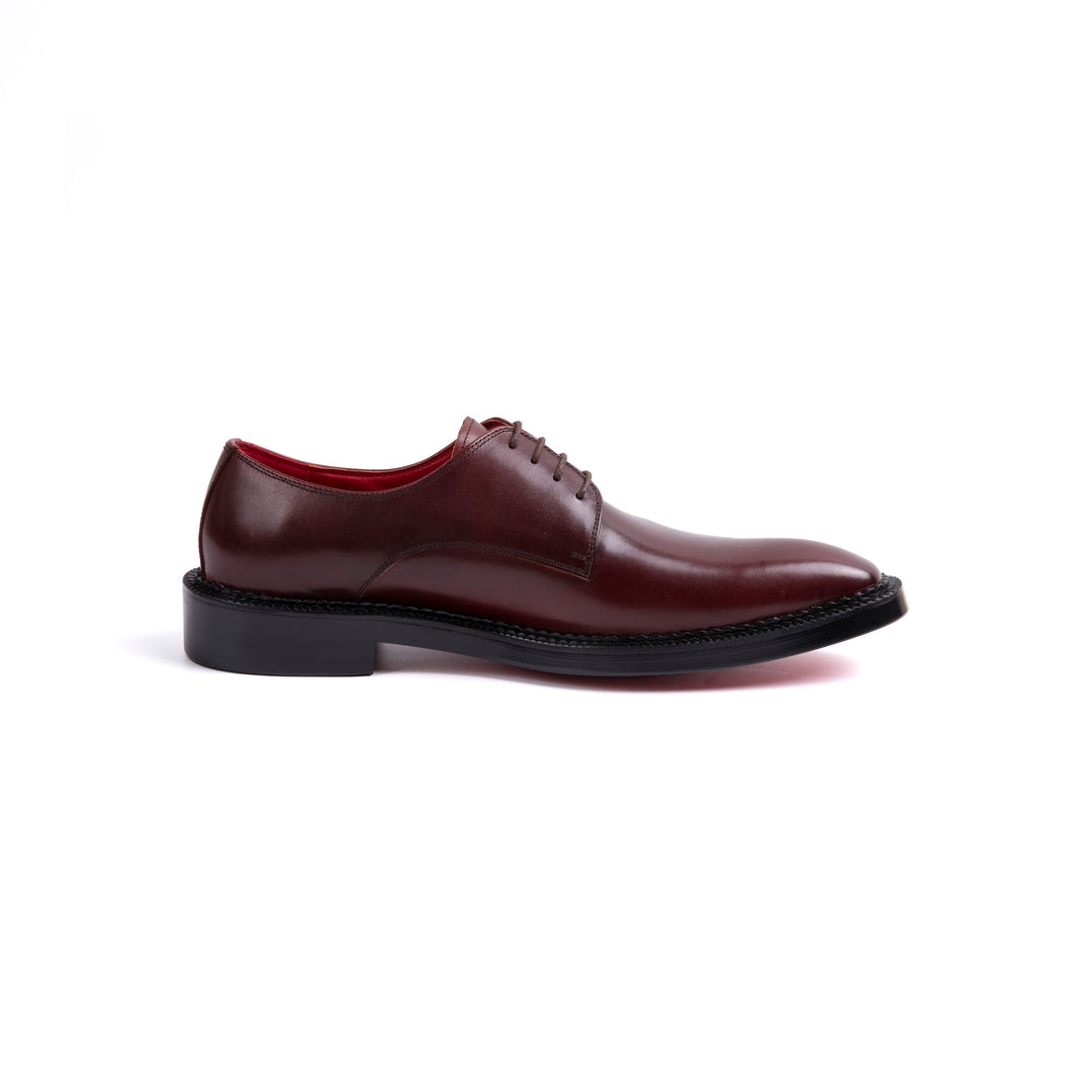 Burgundy Lace Up Formal Shoes VK007