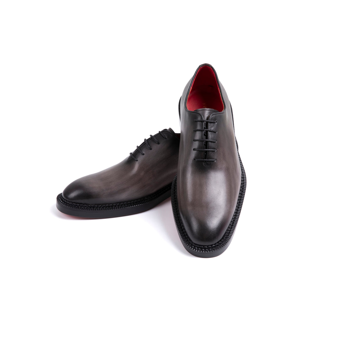 Dark Grey Lace-up Shoes VK016